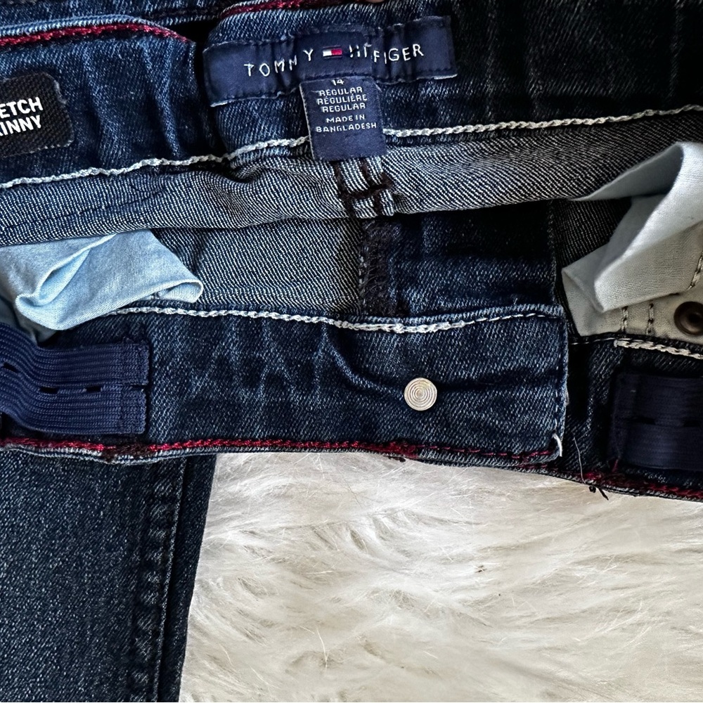 EUC Tommy Hilfiger Indigo Stretch Skinny Jeans Size 14 - Picture 4 of 4